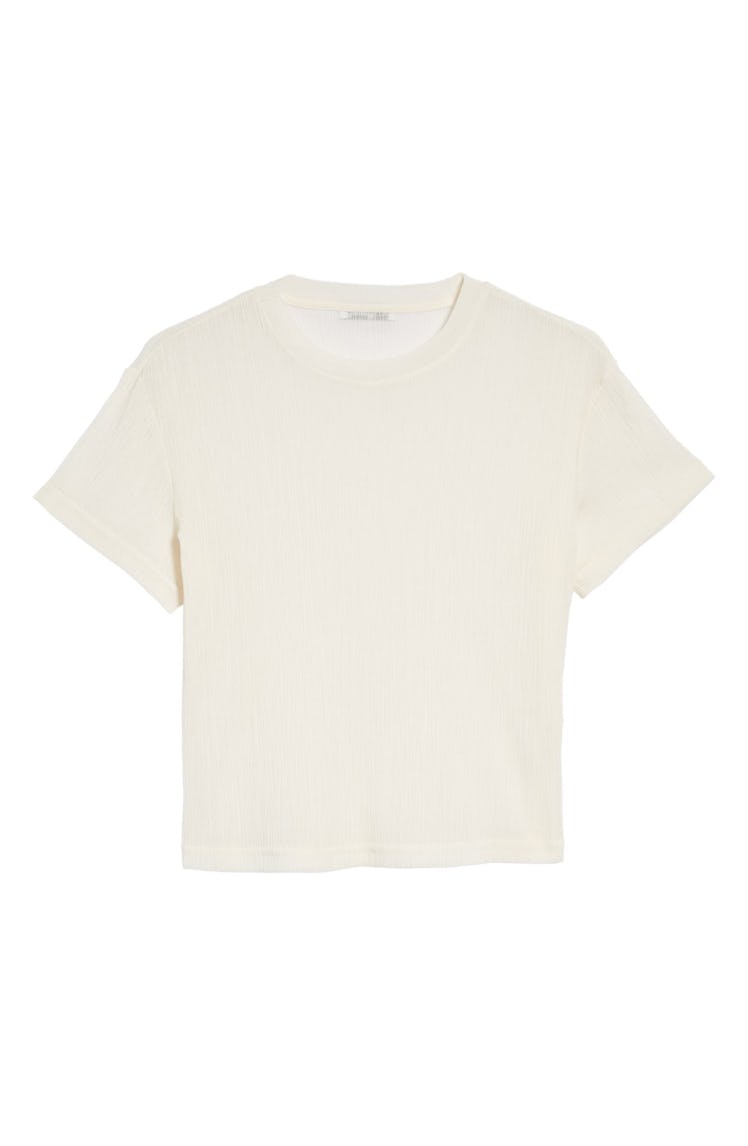 K.NGSLEY crinkled white T-shirt