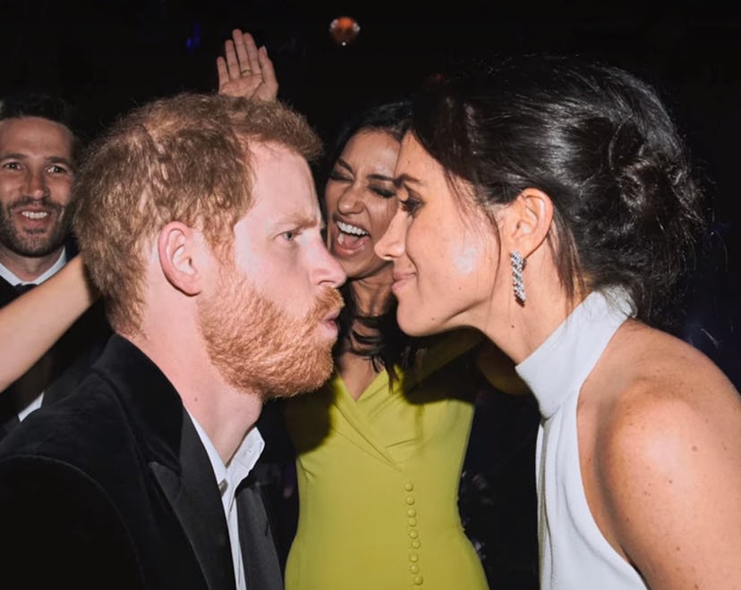 Harry & Meghan party it up on the dance floor at their royal wedding.