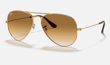 Ray-Ban brown aviator sunglasses