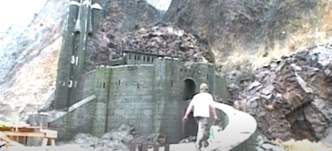 Behind the scenes at Helm's Deep.