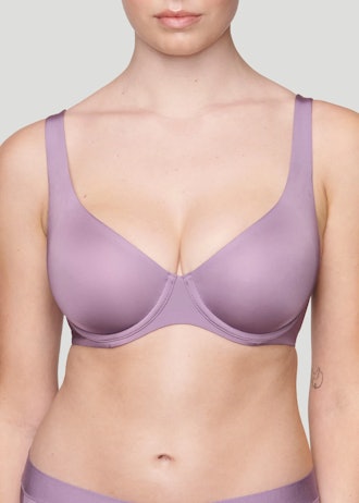 YITTY Women's Nearly Naked Shaping Plunge Bra, Medium Compression