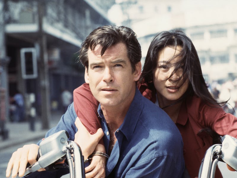 Pierce Brosnan as James Bond and Michelle Yeoh as Wai Lin in MGM's Tomorrow Never Dies