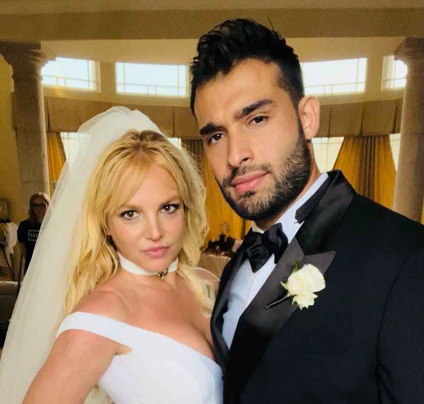 Sam Asghari commented on Britney Spears' topless photos.