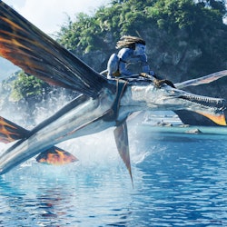 Jake Sully (Sam Worthington) in 20th Century Studios' AVATAR: THE WAY OF WATER.