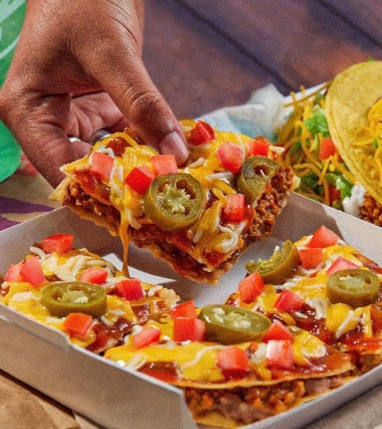 Taco Bell's limited edition menu items include two Mexican Pizzas.