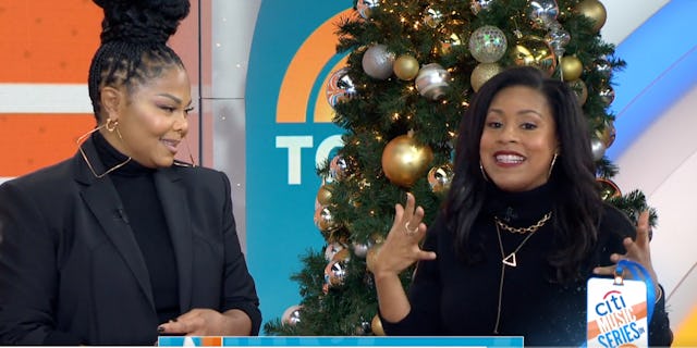 "Today" anchor Sheinelle Jones meets her inspiration, Janet Jackson.