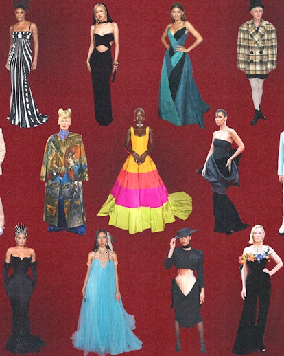 A collage of the best red carpet fashion moments of the year 2022