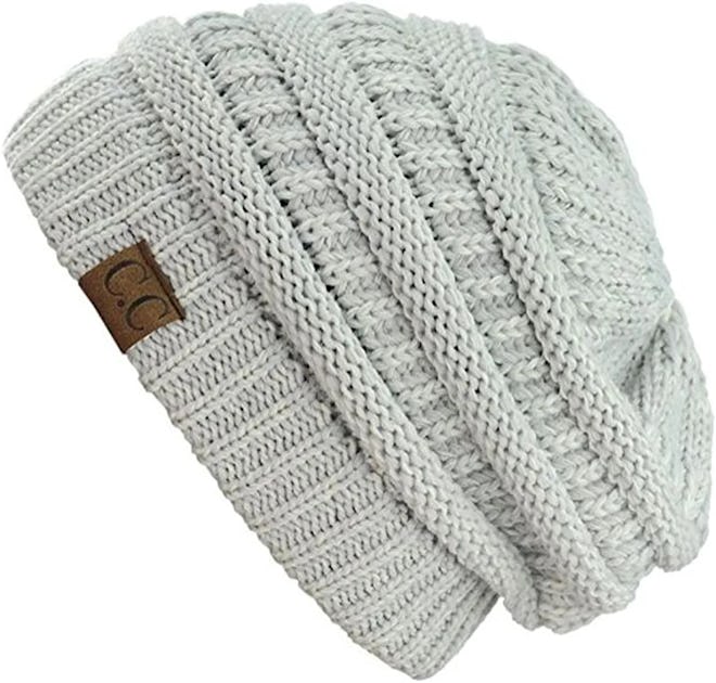 C. C Knit Beanie