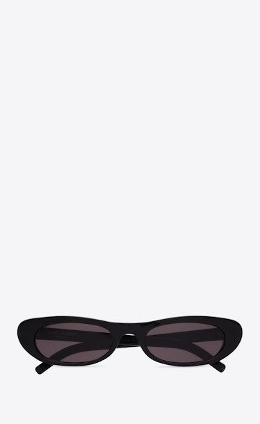 Saint Laurent black oval sunglasses