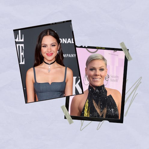 Olivia Rodrigo reacts to Pink's daughter singing a song she wrote. Photos by Christopher Polk/Variet...