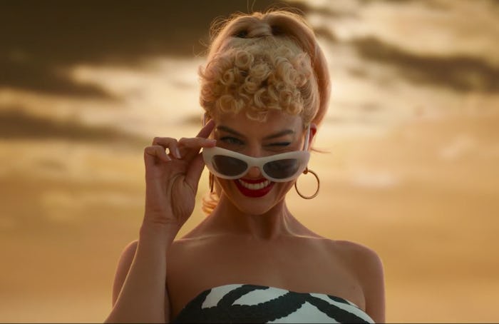 Margot Robbie as Barbie in the 'Barbie' teaser trailer.