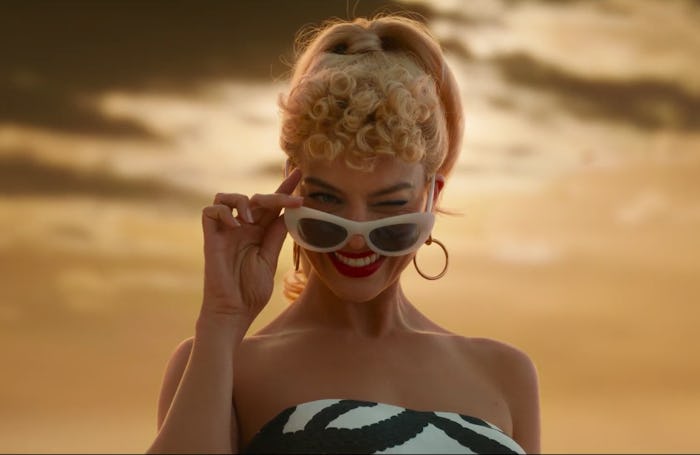 Margot Robbie as Barbie in the 'Barbie' teaser trailer.