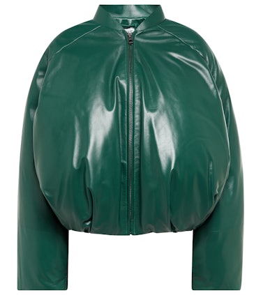 Loewe green bomber puffer jacket