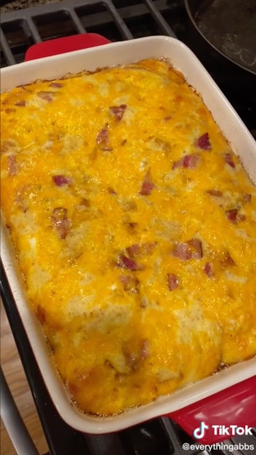 Christmas morning casserole is a filling Christmas Morning breakfast recipe from TikTok.