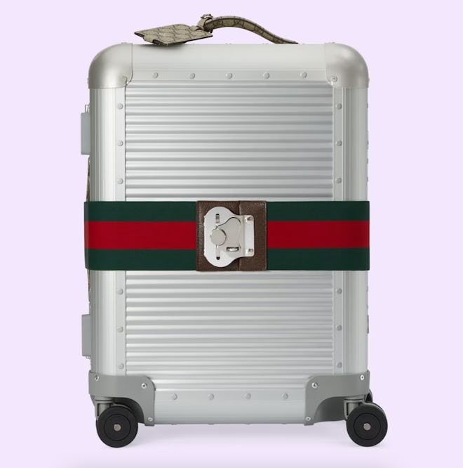 Gucci Aluminum Cabin Trolley With Luggage Strap