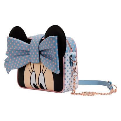 Loungefly Disney Minnie Pastel Color Block Dots Cross Body Bag