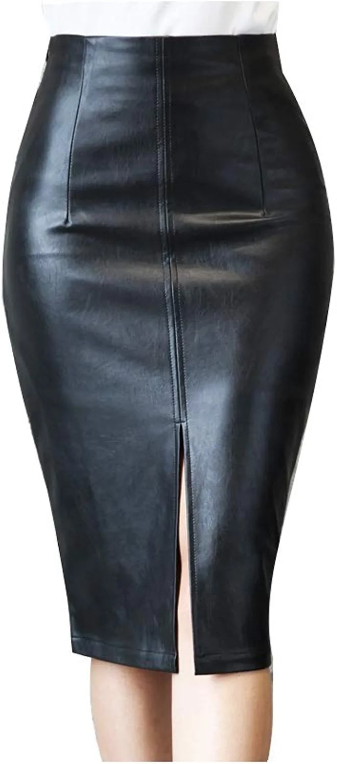 RAMISU Faux Leather Pencil Skirt