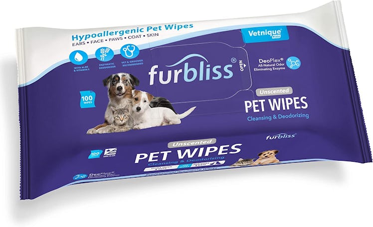 Vetnique Labs Furbliss Hygienic Pet Wipes (100 Count)