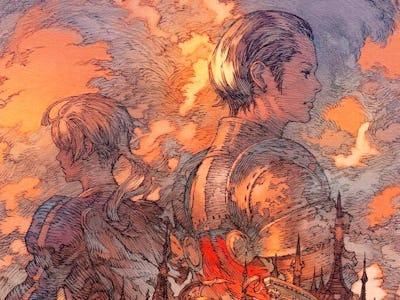 final fantasy tactics art ramza and delita