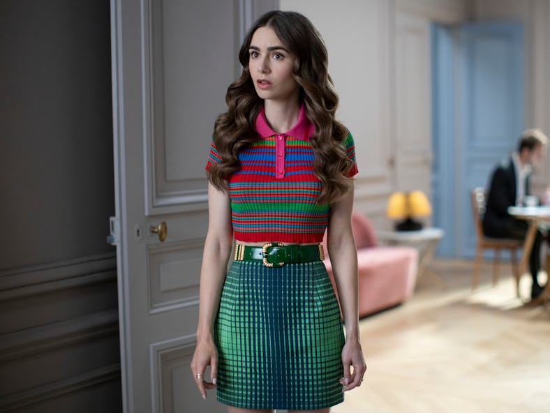Lily Collins as Emily Cooper in Emily in Paris 