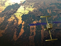 artist's rendering of NASA SWOT