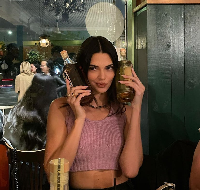 Kendall Jenner makes an espresso martini recipe with her 818 Tequila.