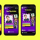Spotify包装的三部手机图片