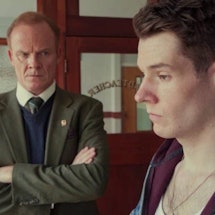 'Sex Education' Alistair Petrie as Mr. Groff and Connor Swindells as Adam Groff