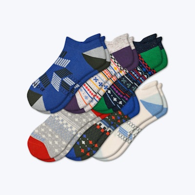 Youth Holiday Ankle Sock 6-Pack