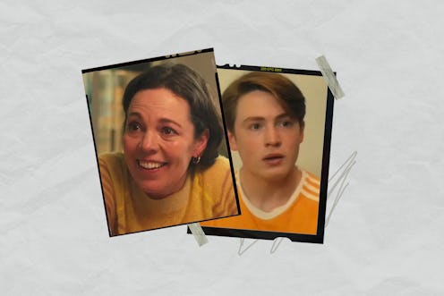 Olivia Colman and Kit Connor photos side by side 