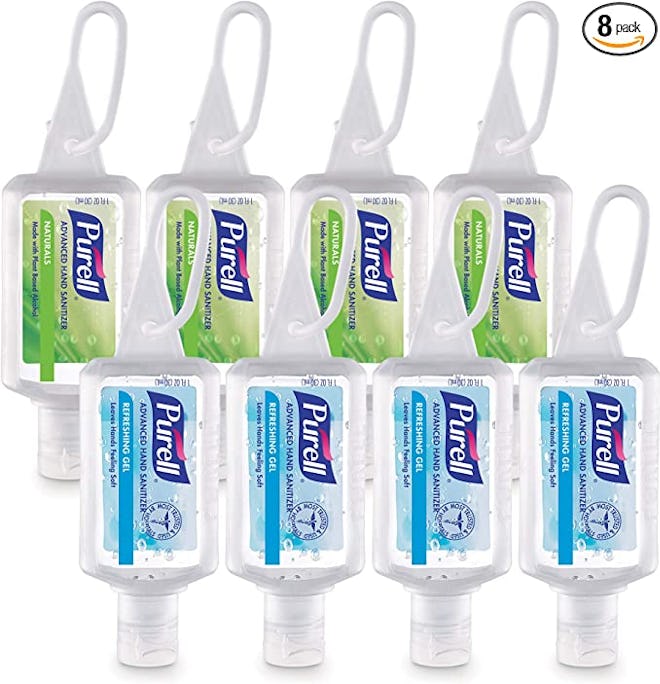 Gifts for trash collectors should be helpful, like these travel-sized hand sanitizers with convenien...