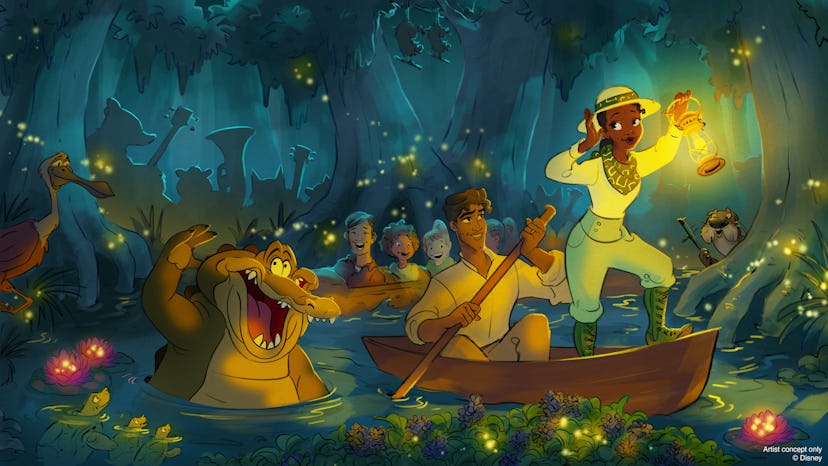 Tiana's Bayou Adventure opens in 2024. 