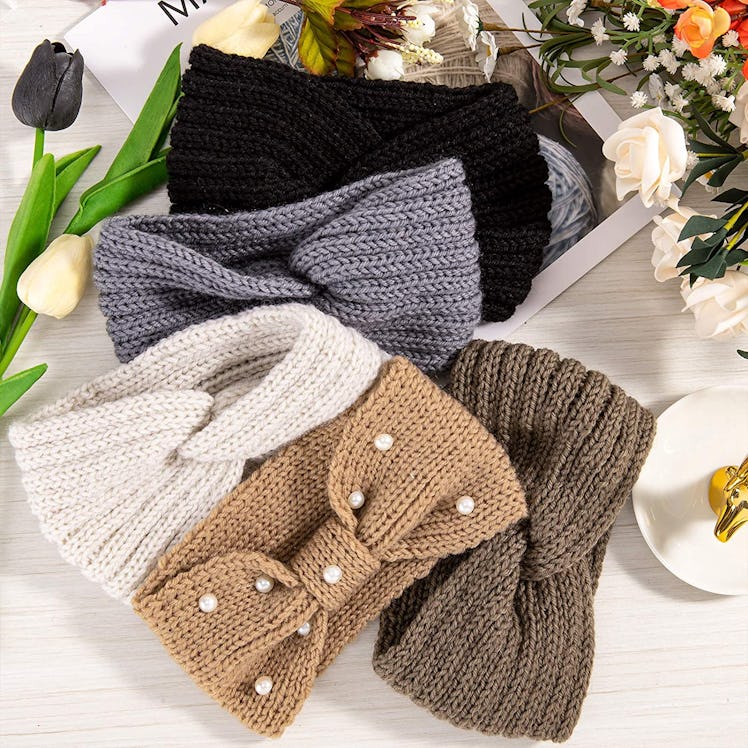 Whaline Winter Knit Headbands (5-Pieces)