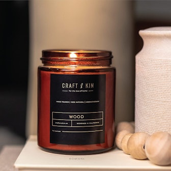 Craft & Kin Premium Wood Candle