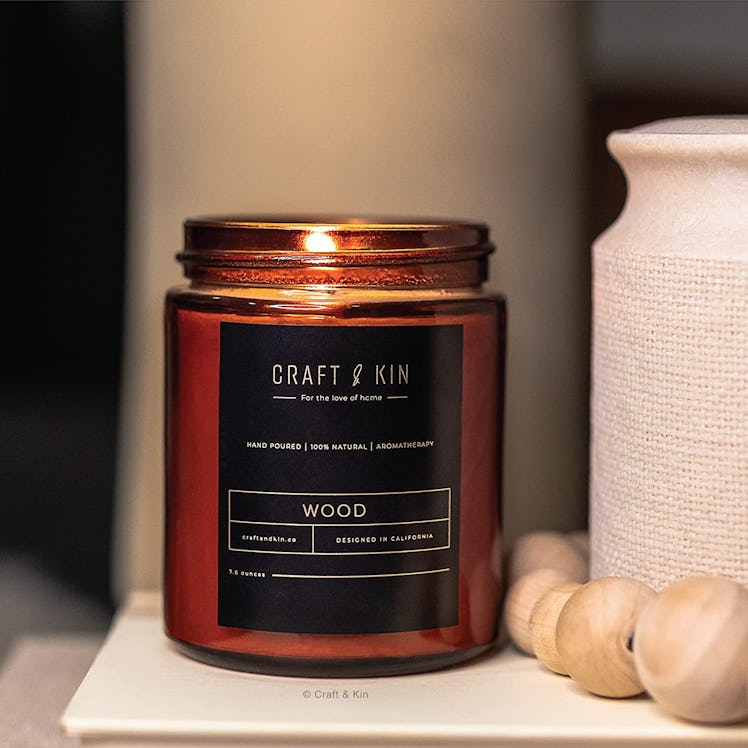 Craft & Kin Premium Wood Candle