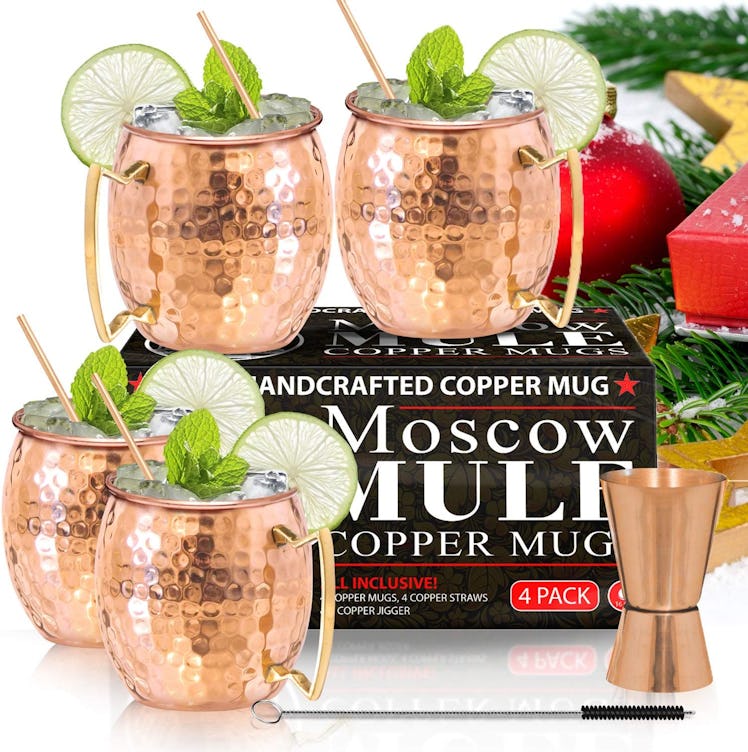 Benicci Moscow Mule Copper Mugs (4-Pack)