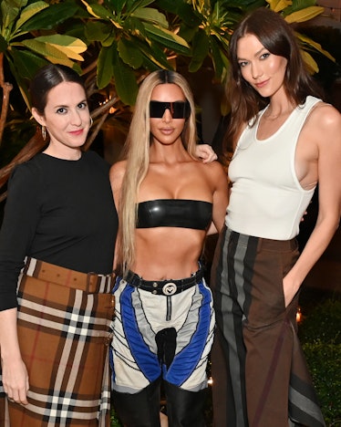 Sara Moonves, Kim Kardashian and Karlie Kloss at W Magazine and Burberry's Art Basel party in Miami