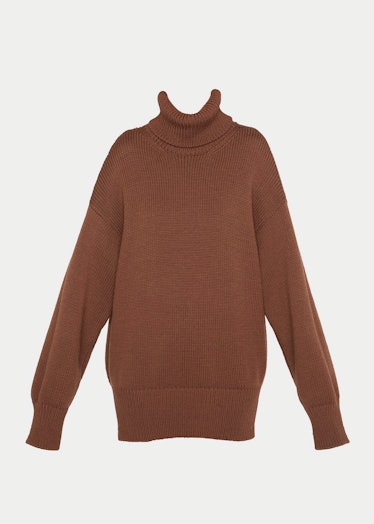 The Row brown turtleneck sweater