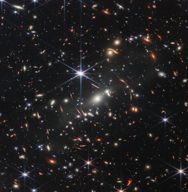 a giant field of stars and galaxies