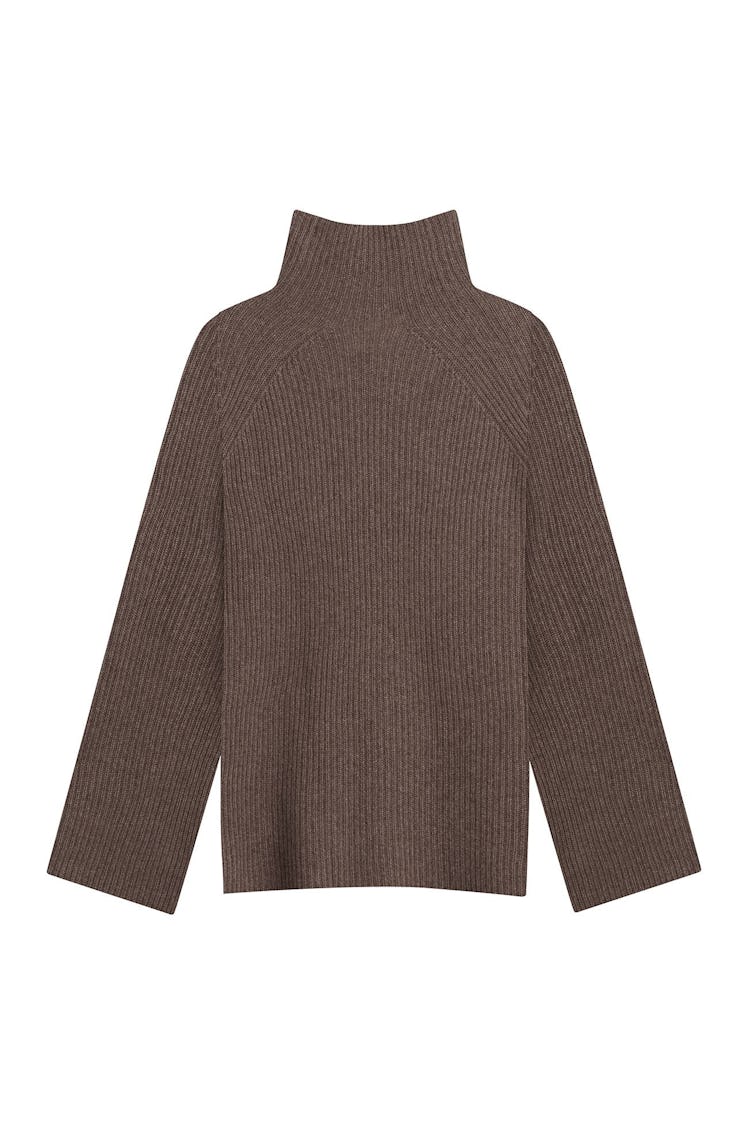 NakedCashmere brown turtleneck sweater