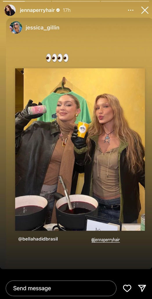 Bella Hadid debuted honey blonde hair in December 2022. Her hair colorist, Jenna Perry, is calling t...