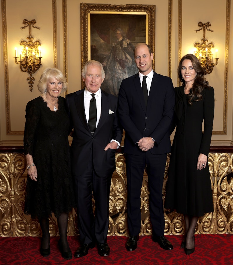 King Charles III, Camilla, Queen Consort, Prince William, and Kate Middleton.
