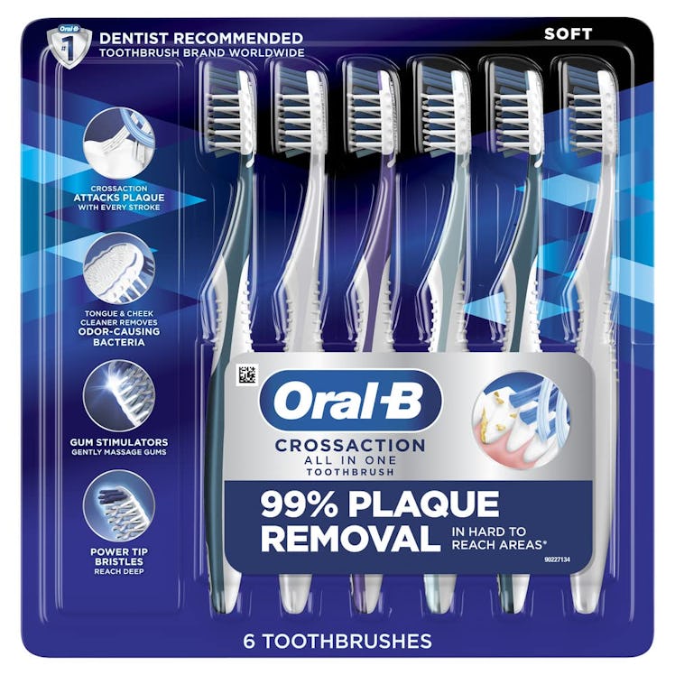 Oral-B Pro Crossaction Health Soft Toothbrushes, 6 Count
