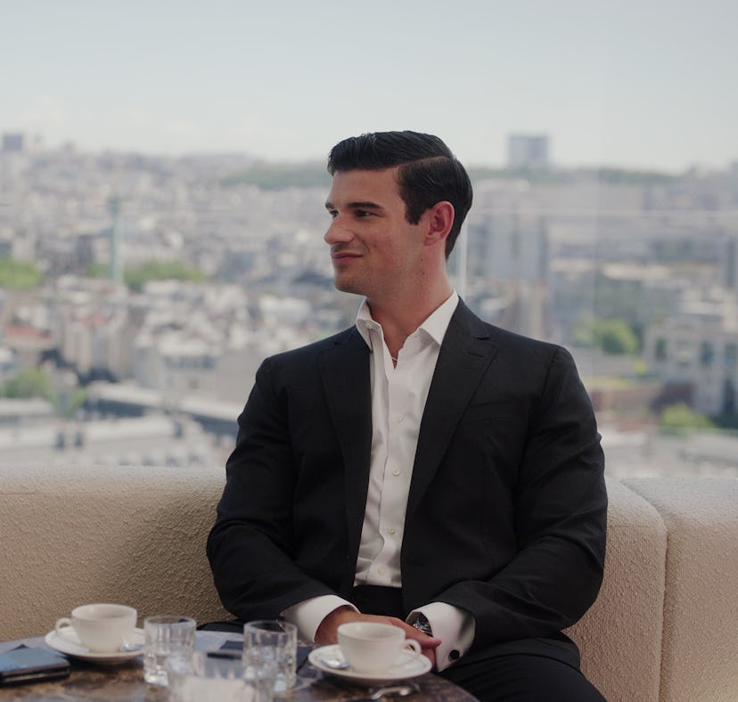 Philippine Leroy-Beaulieu as Sylvie Grateau, Paul Forman as Nicolas De Leon in Emily in Paris
