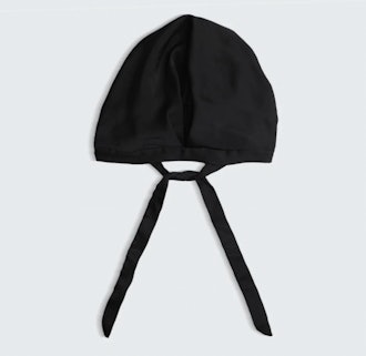 my kitsch Satin Sleep Bonnet in Black