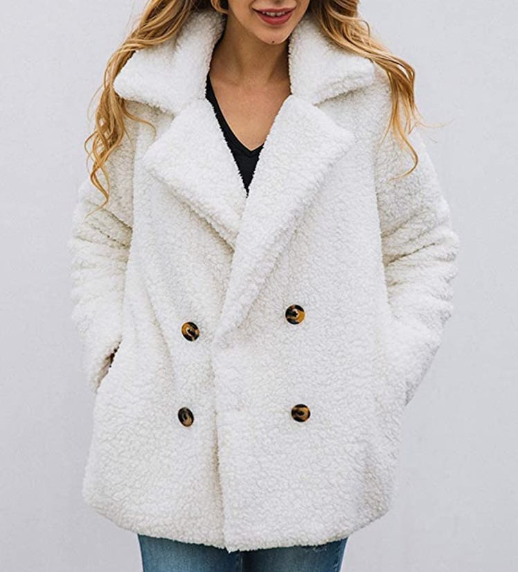 PRETTYGARDEN Faux Shearling Jacket