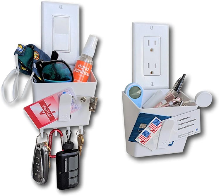 Mount Genie Switch Pocket Wall Organizer and Key Hook