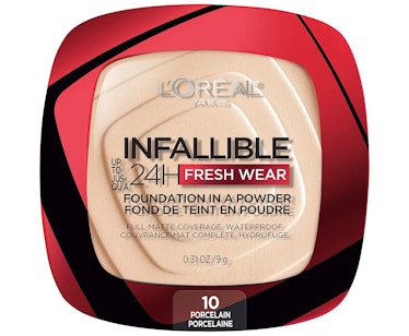 L’Oréal Infallible Fresh Wear Foundation is the best drugstore powder foundation.