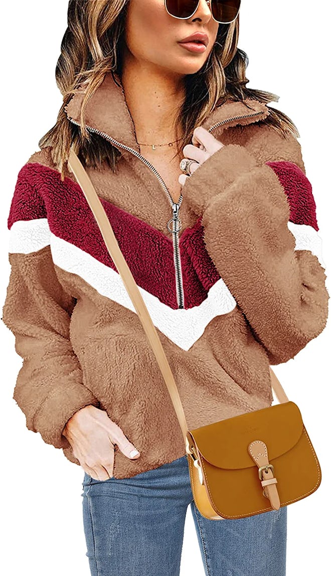 AKEWEI Faux Fur Pullover