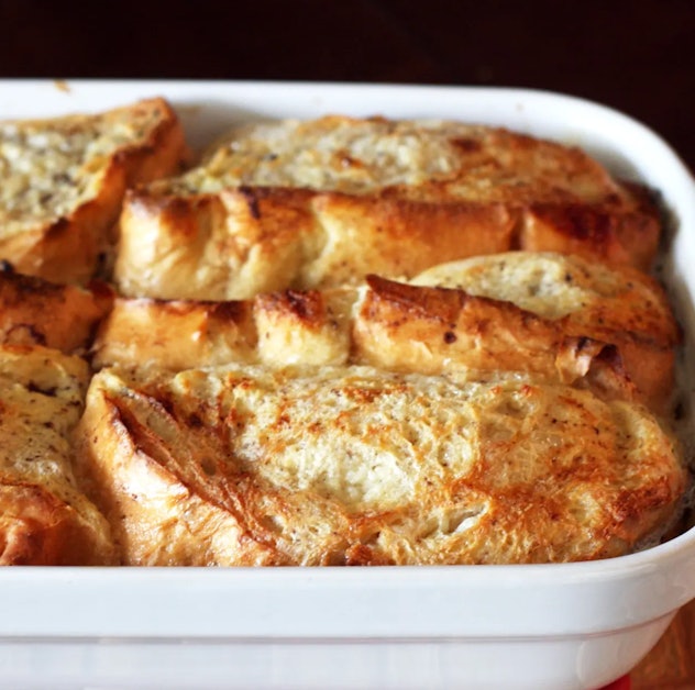 Overnight french toast casserole is one of the best Christmas breakfast ideas.